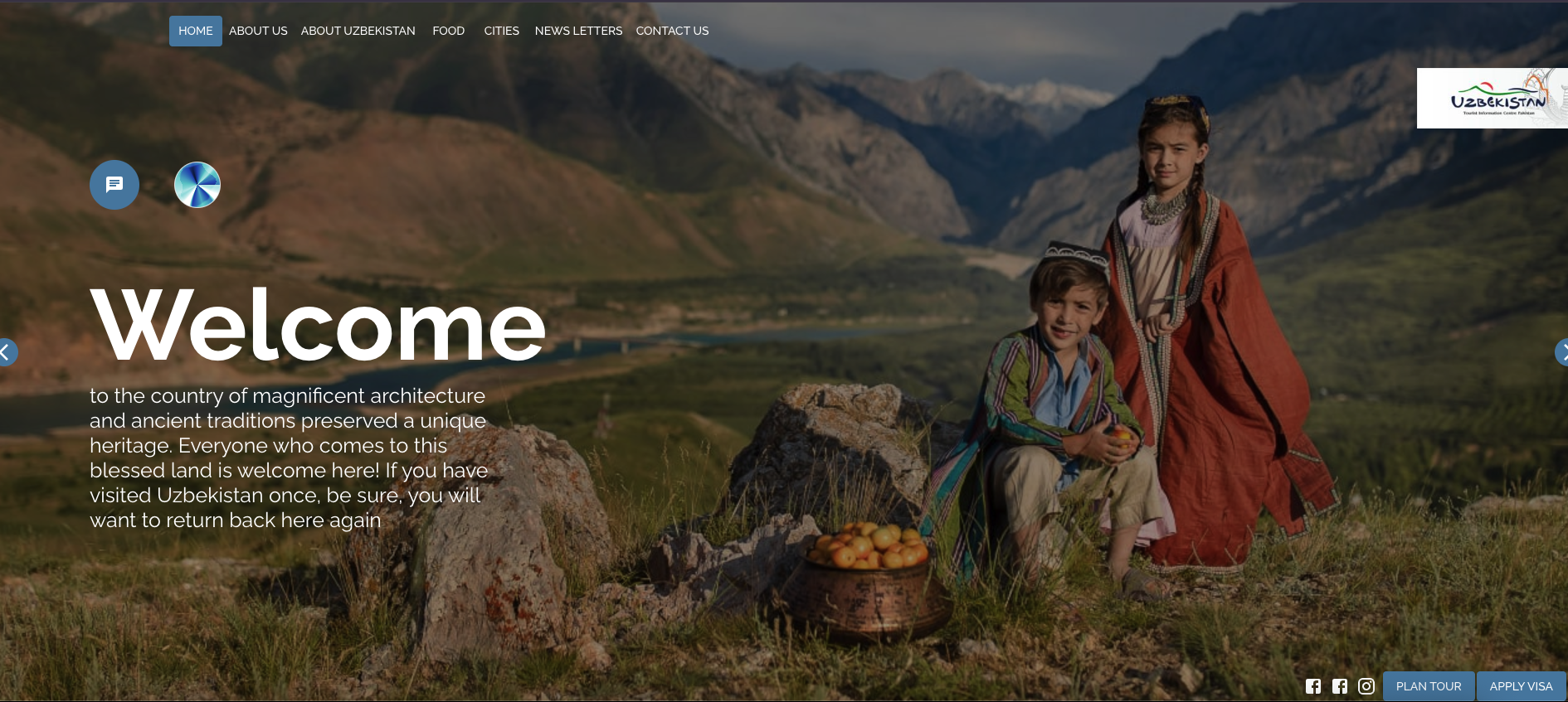 Uzbekistan TIC home page